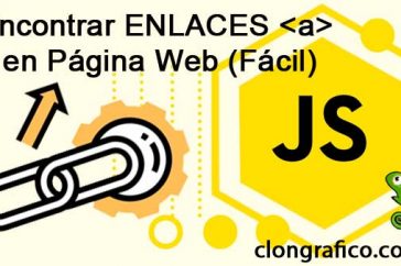 Encontrar enlaces desde navegador en página web con Javascript sin Extension de Chrome